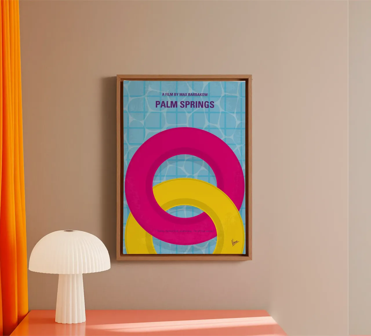 No1282 My Palm Springs minimal movie poster tela con Cornice a cassetta da Chungkong
