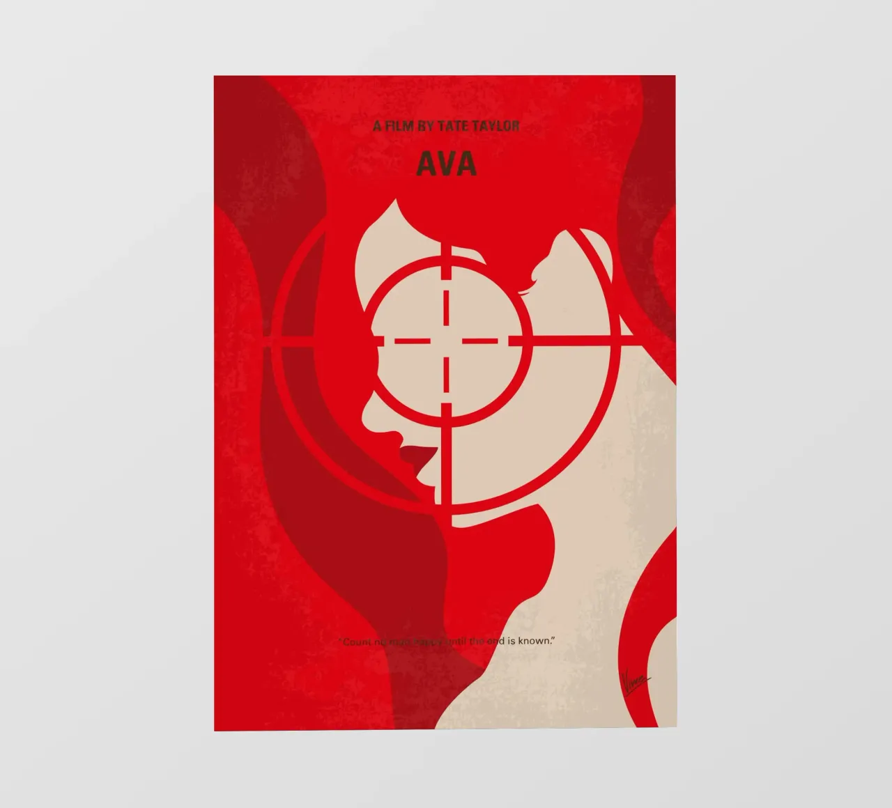 No1283 My AVA minimal movie poster pellicola backlit da Chungkong