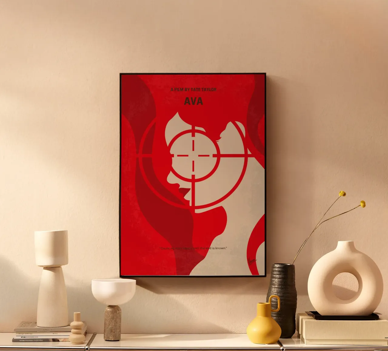 No1283 My AVA minimal movie poster plexiglass da Chungkong