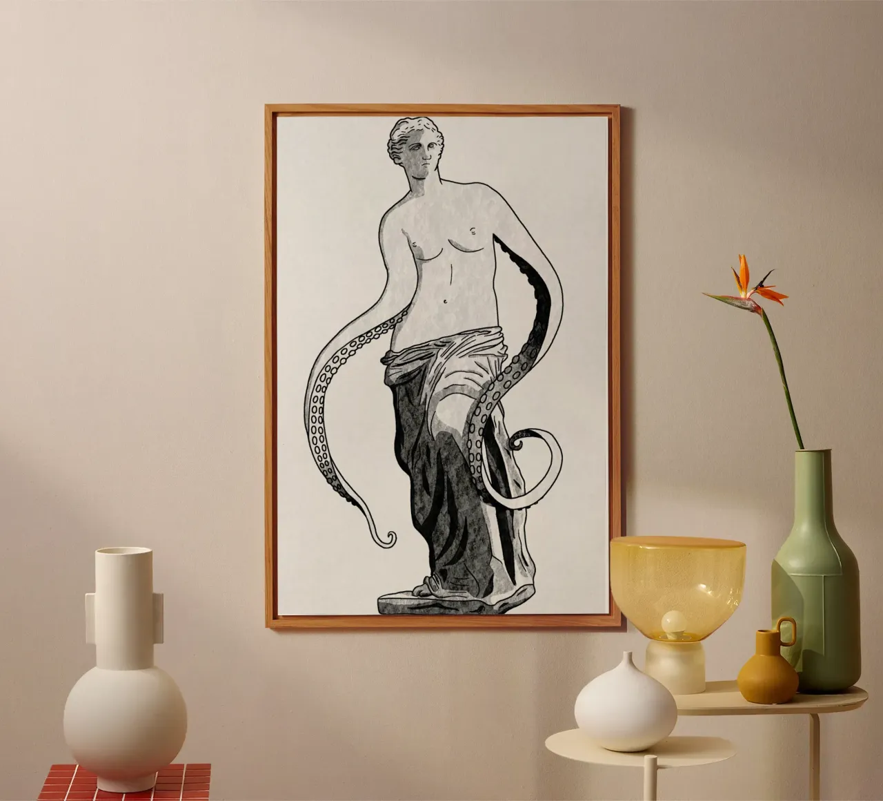 Venus - tentacles alu-dibond by Florent Bodart