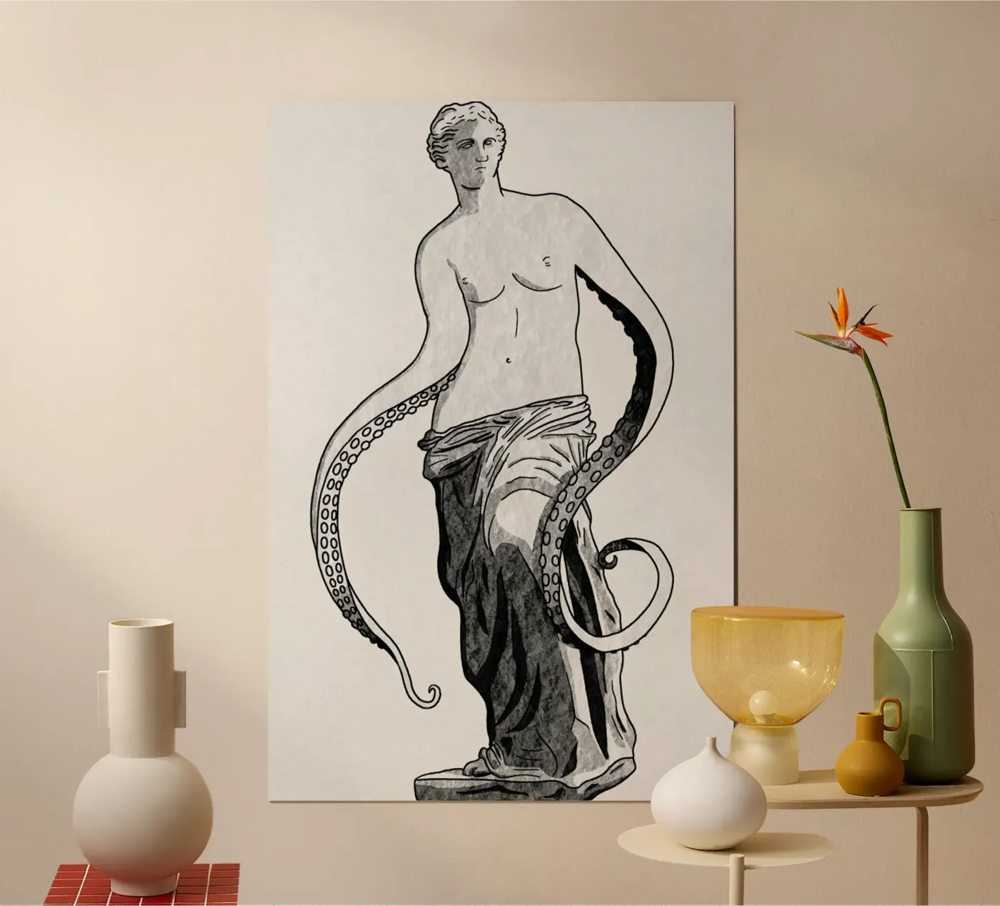 Venus - tentacles poster by Florent Bodart