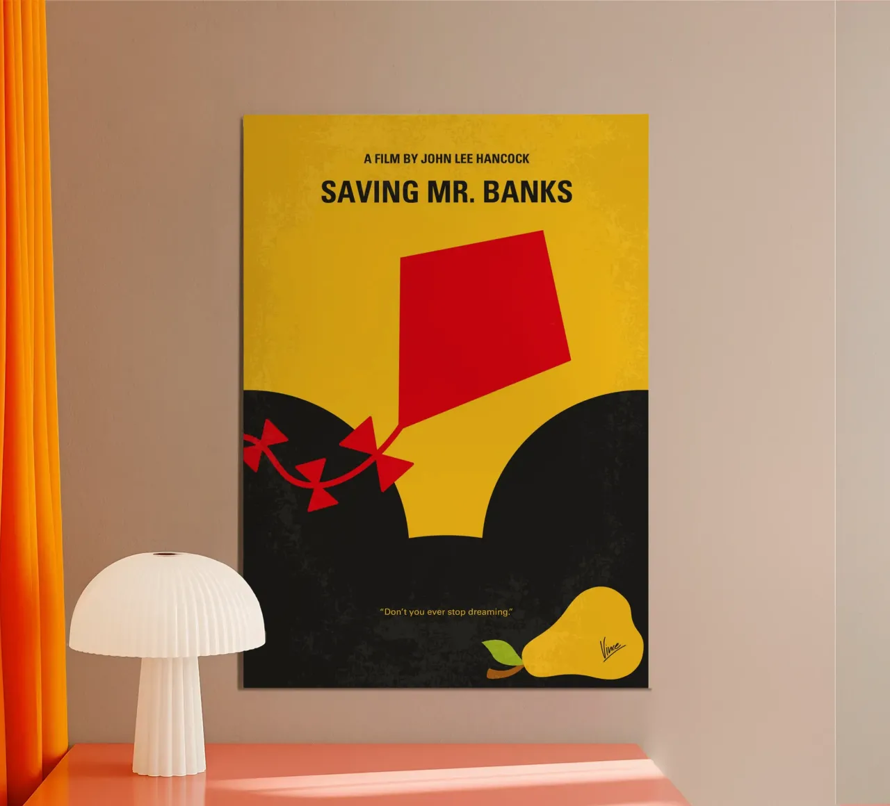 No1285 My Saving Mr Banks minimal movie poster carta hahnemühle da Chungkong