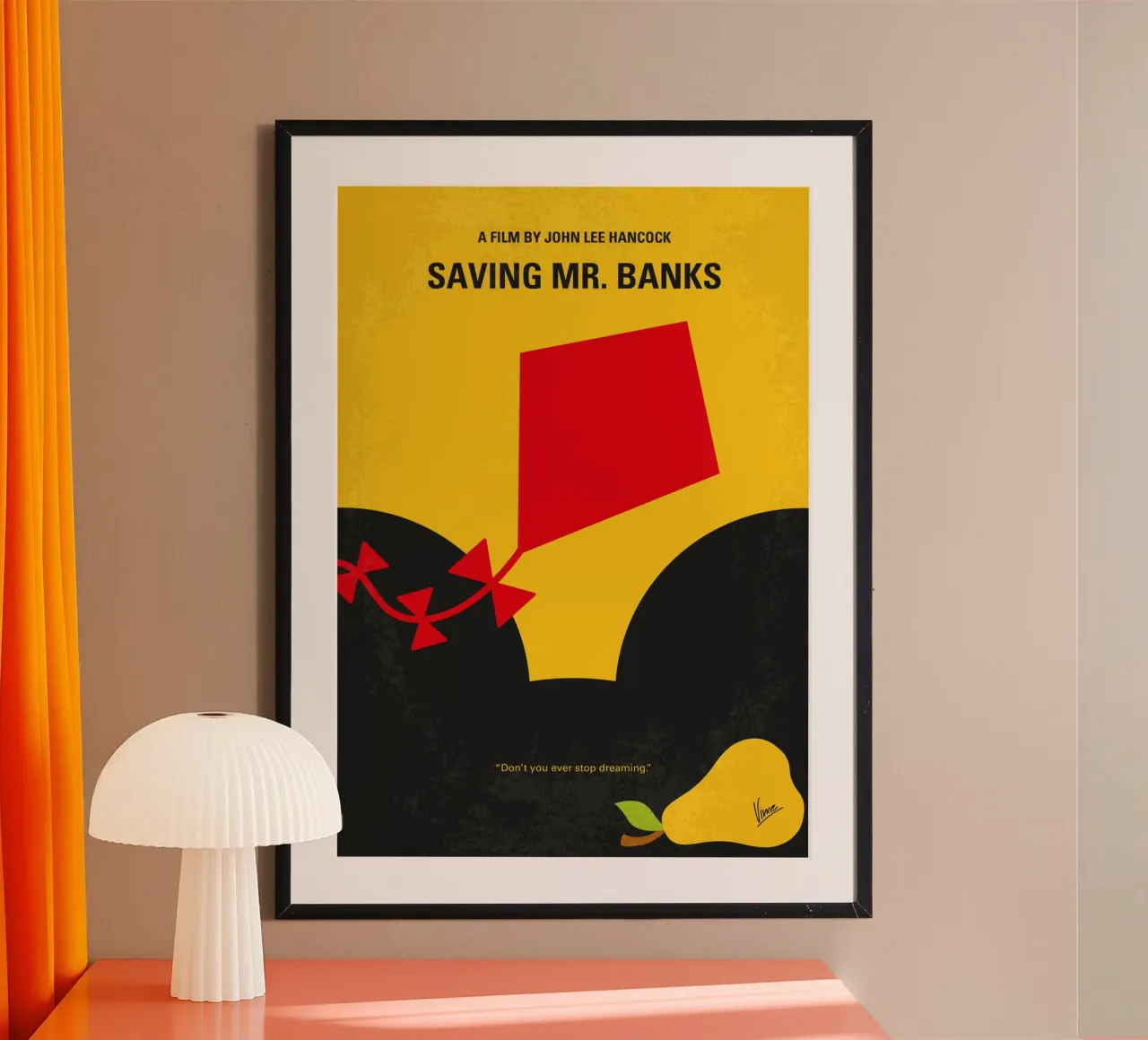 No1285 My Saving Mr Banks minimal movie poster carta hahnemühle da Chungkong