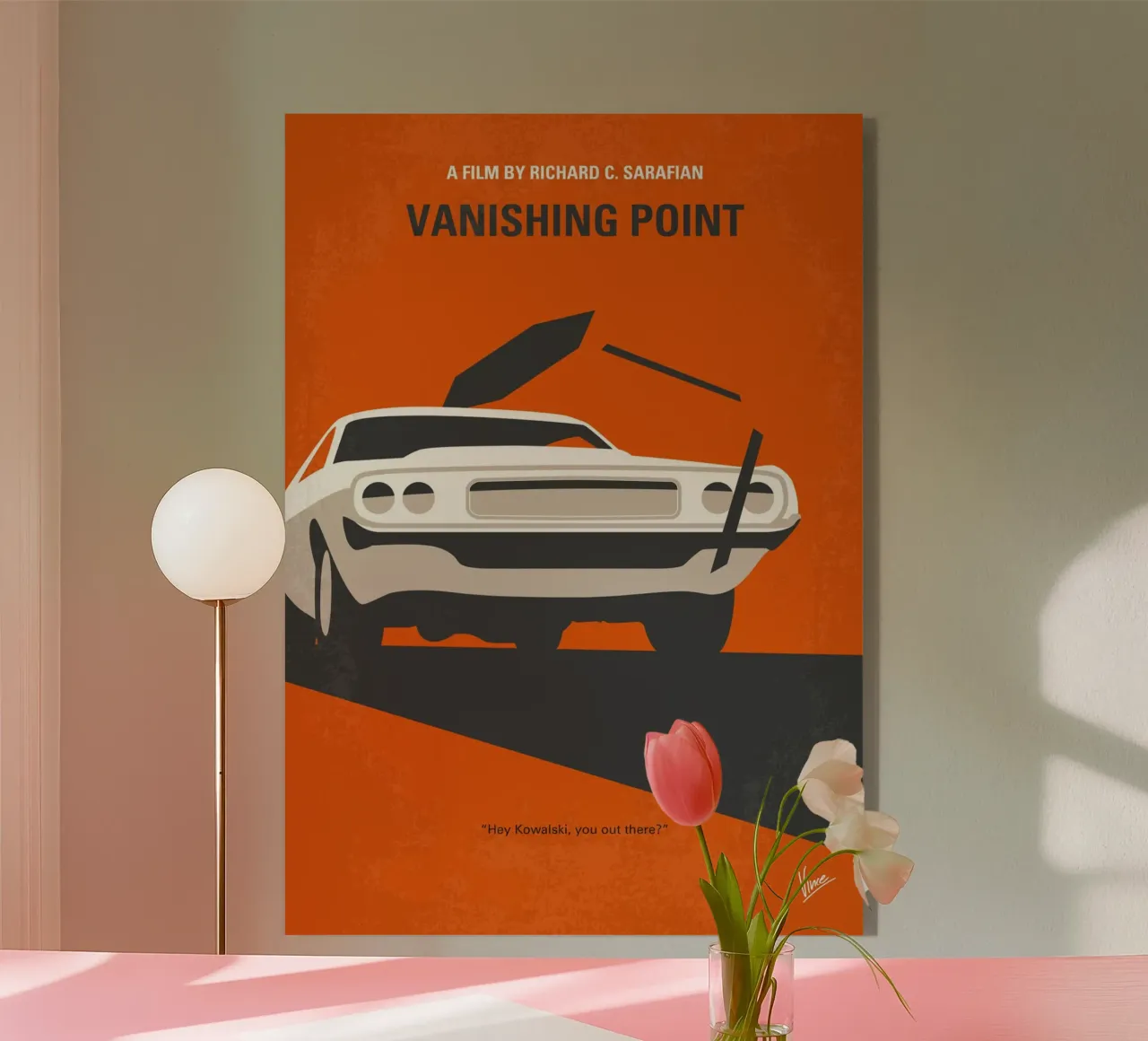 No1289 My Vanishing Point minimal movie poster plexiglass da Chungkong