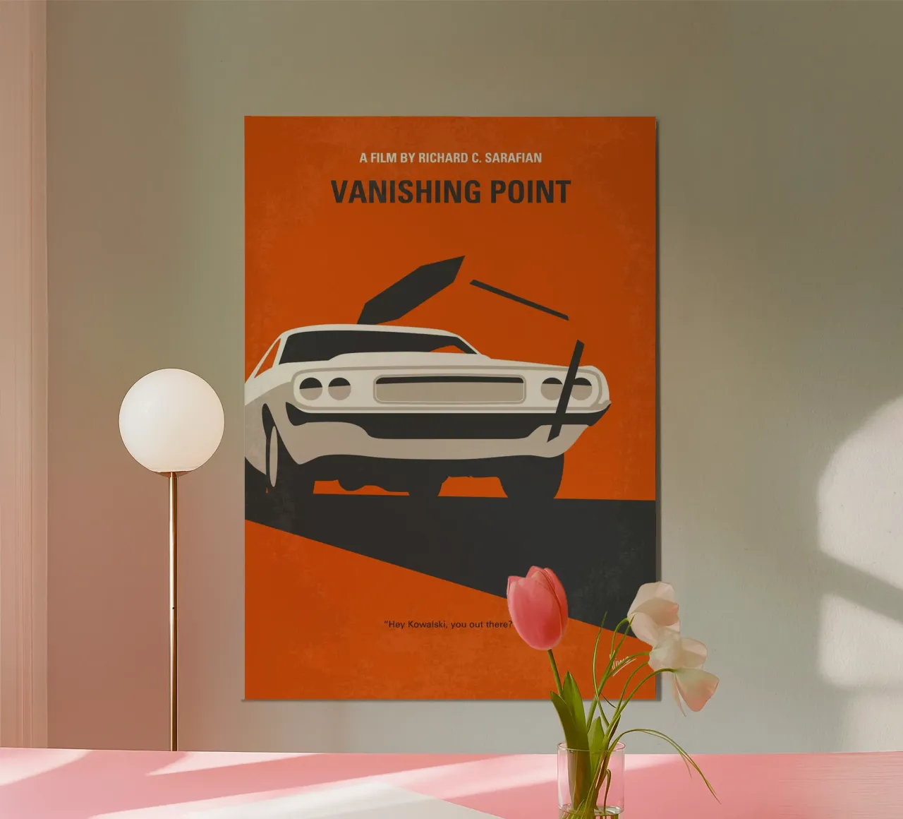No1289 My Vanishing Point minimal movie poster poster con telaio in plastica da Chungkong