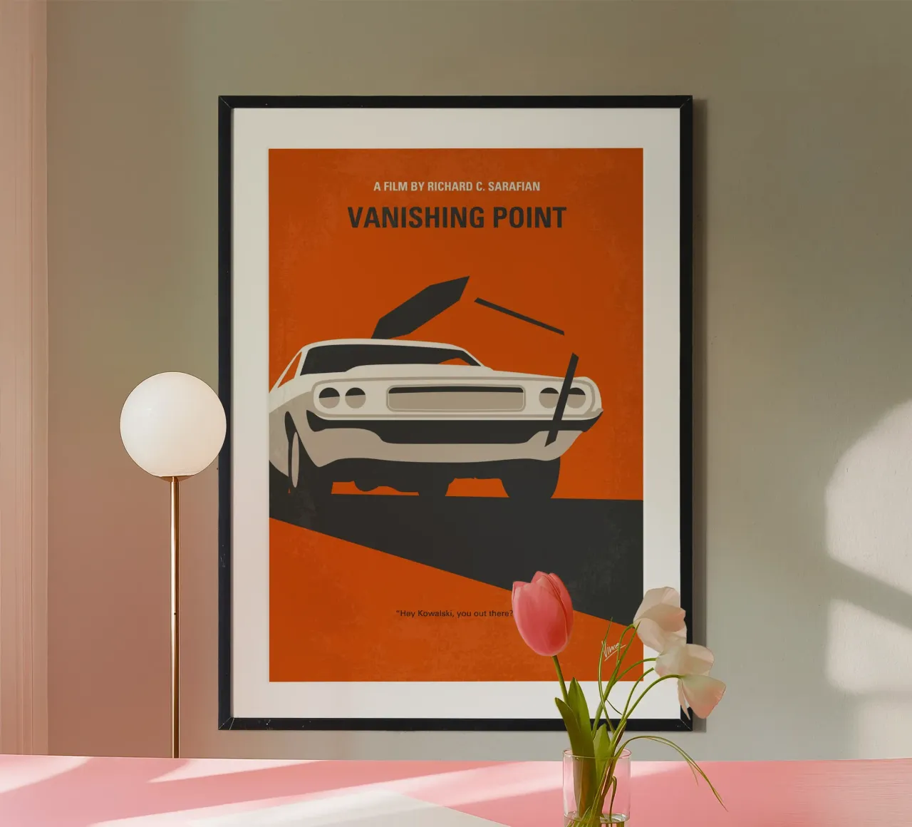No1289 My Vanishing Point minimal movie poster poster con telaio in plastica da Chungkong