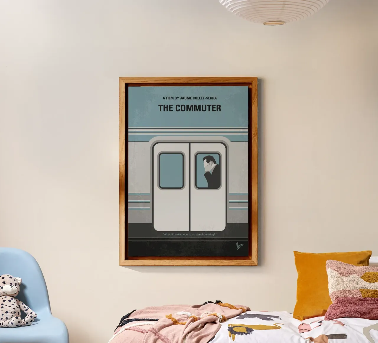 No1290 My The Commuter minimal movie poster alluminio dibond da Chungkong