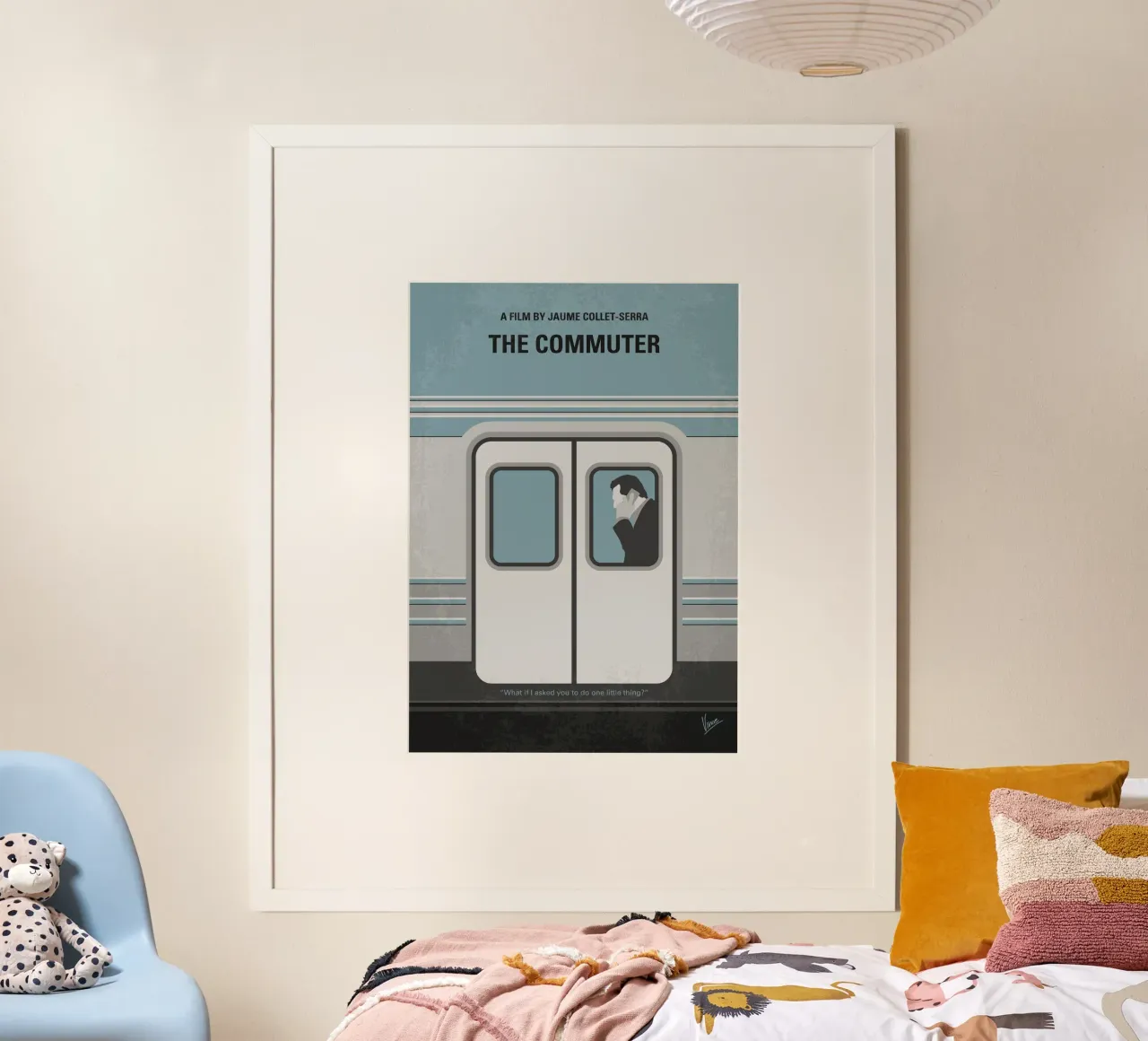 No1290 My The Commuter minimal movie poster carta hahnemühle da Chungkong