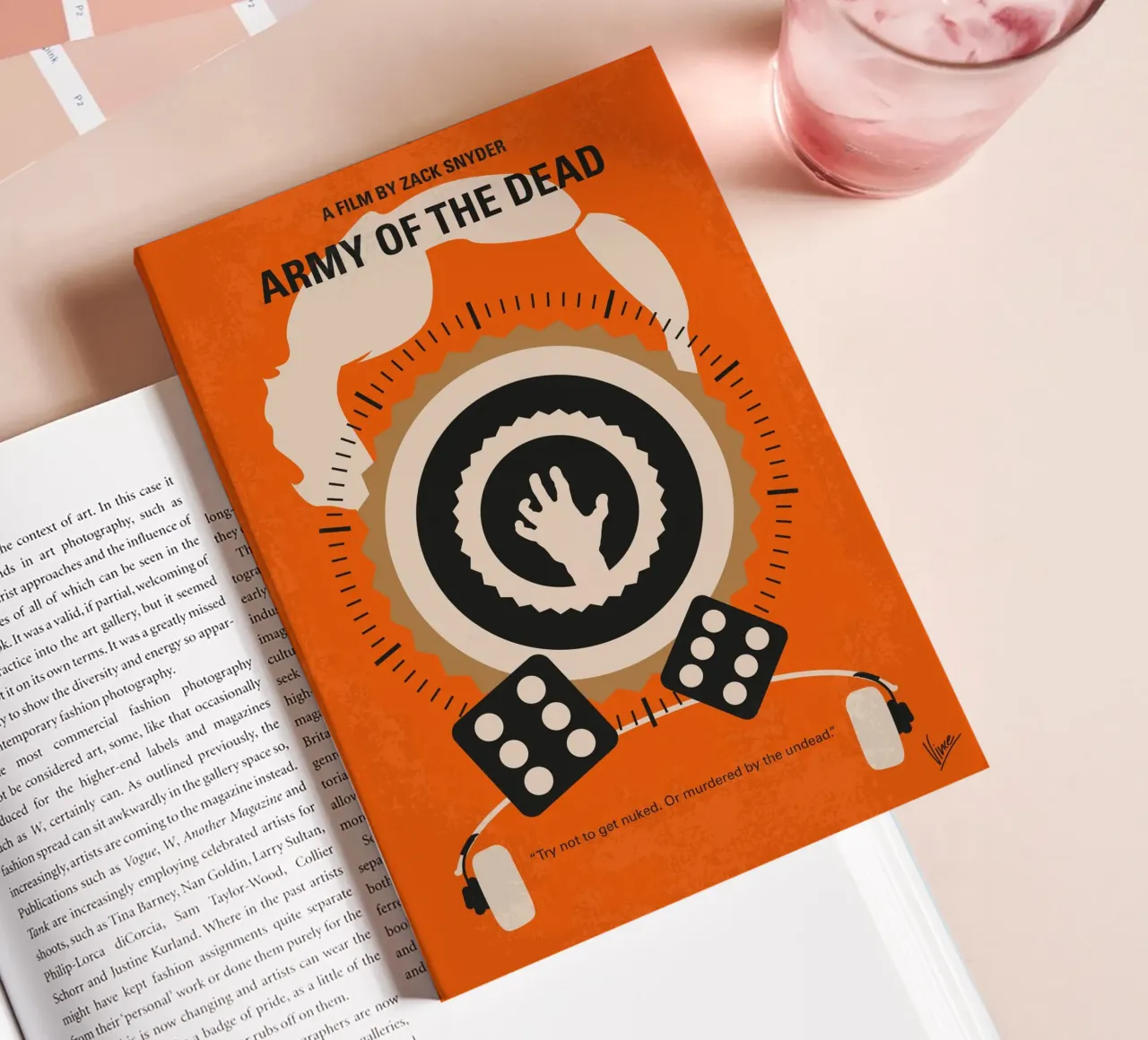 No1293 My Army of the Dead minimal movie poster notebook by Chungkong