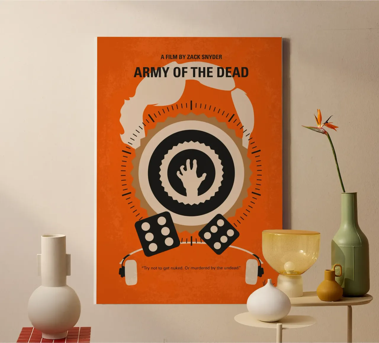 No1293 My Army of the Dead minimal movie poster canvas van Chungkong