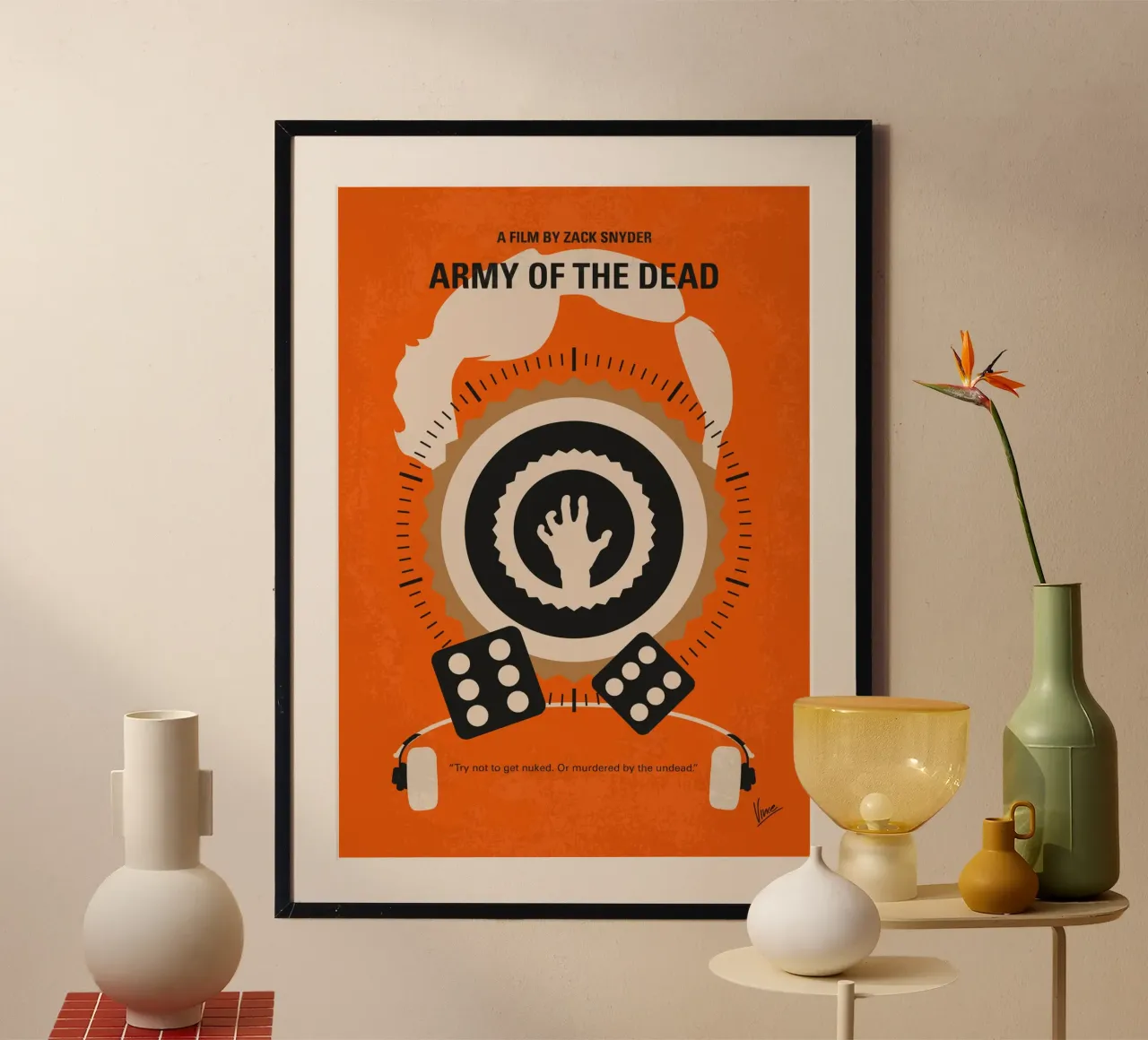 No1293 My Army of the Dead minimal movie poster poster da Chungkong