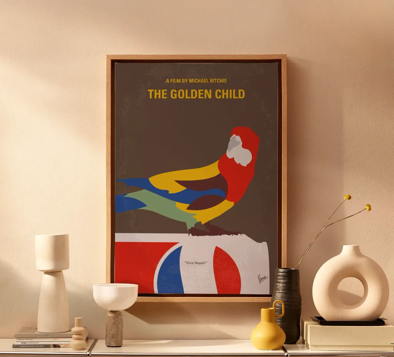 No1294 My The golden child minimal movie poster tela con Cornice a cassetta da Chungkong