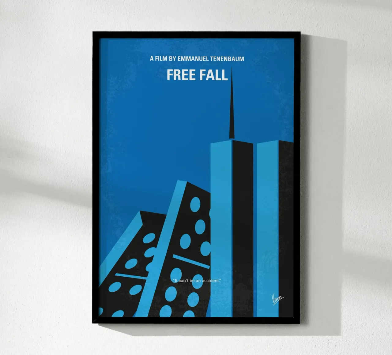 No1295 My Free Fall minimal movie poster poster da Chungkong