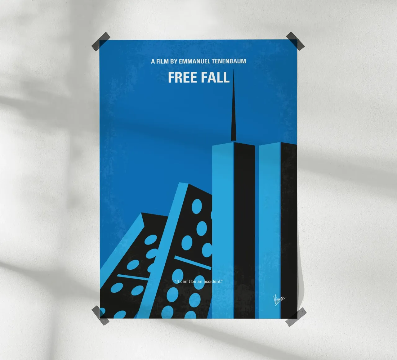 No1295 My Free Fall minimal movie poster poster da Chungkong