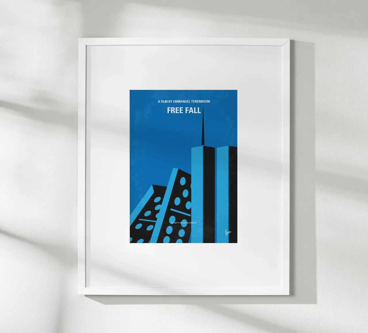 No1295 My Free Fall minimal movie poster poster da Chungkong