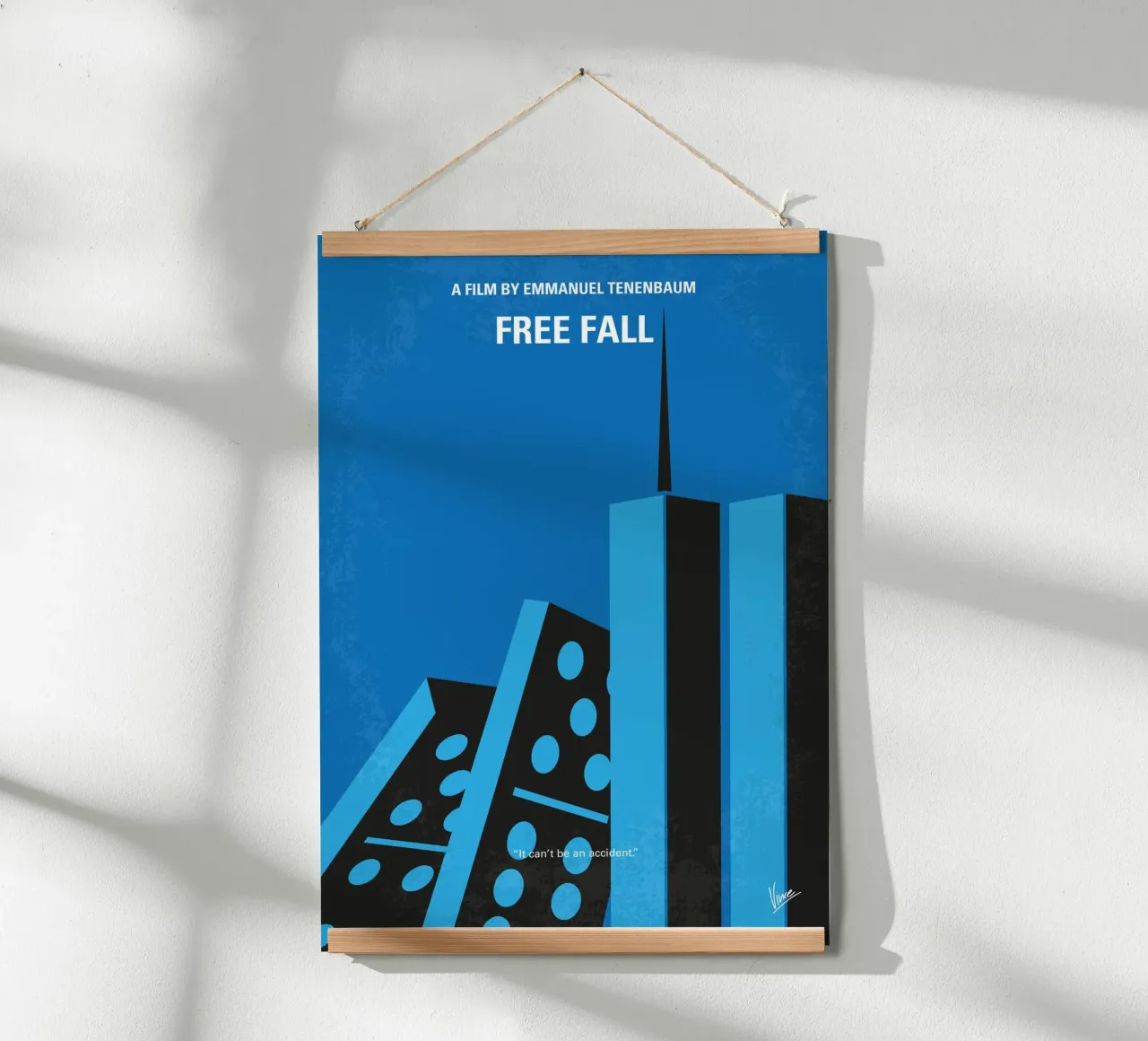 No1295 My Free Fall minimal movie poster poster da Chungkong