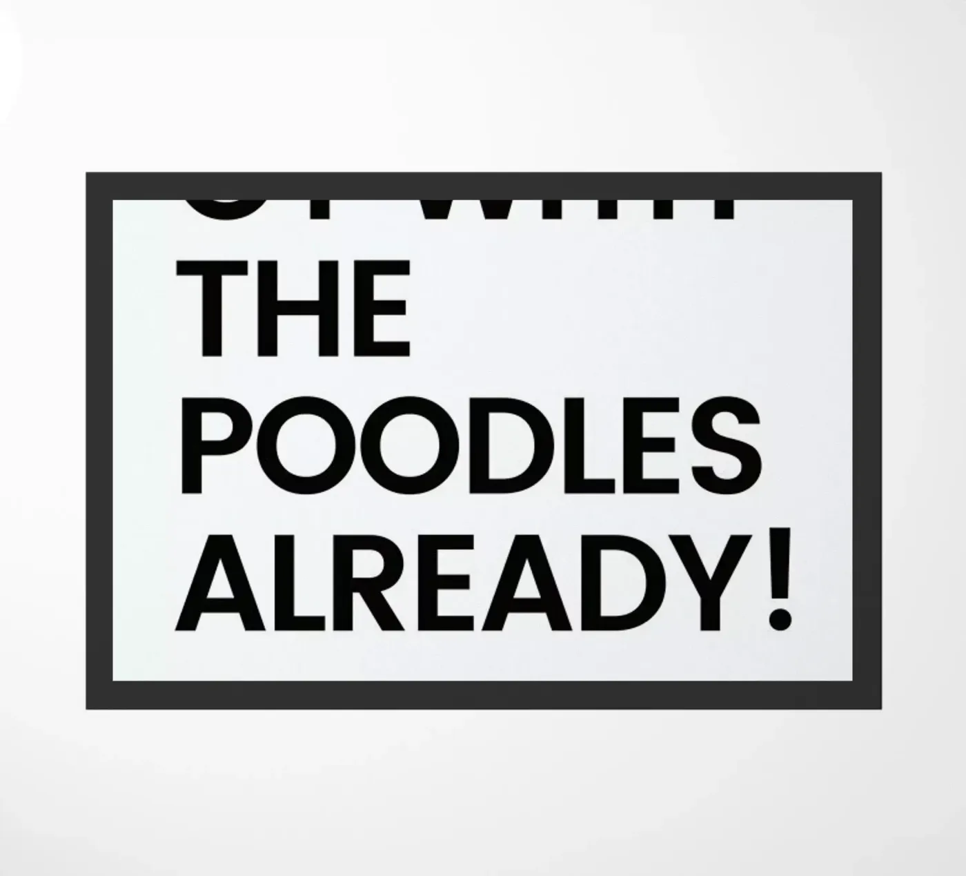 Poodles zerbino da Studio One