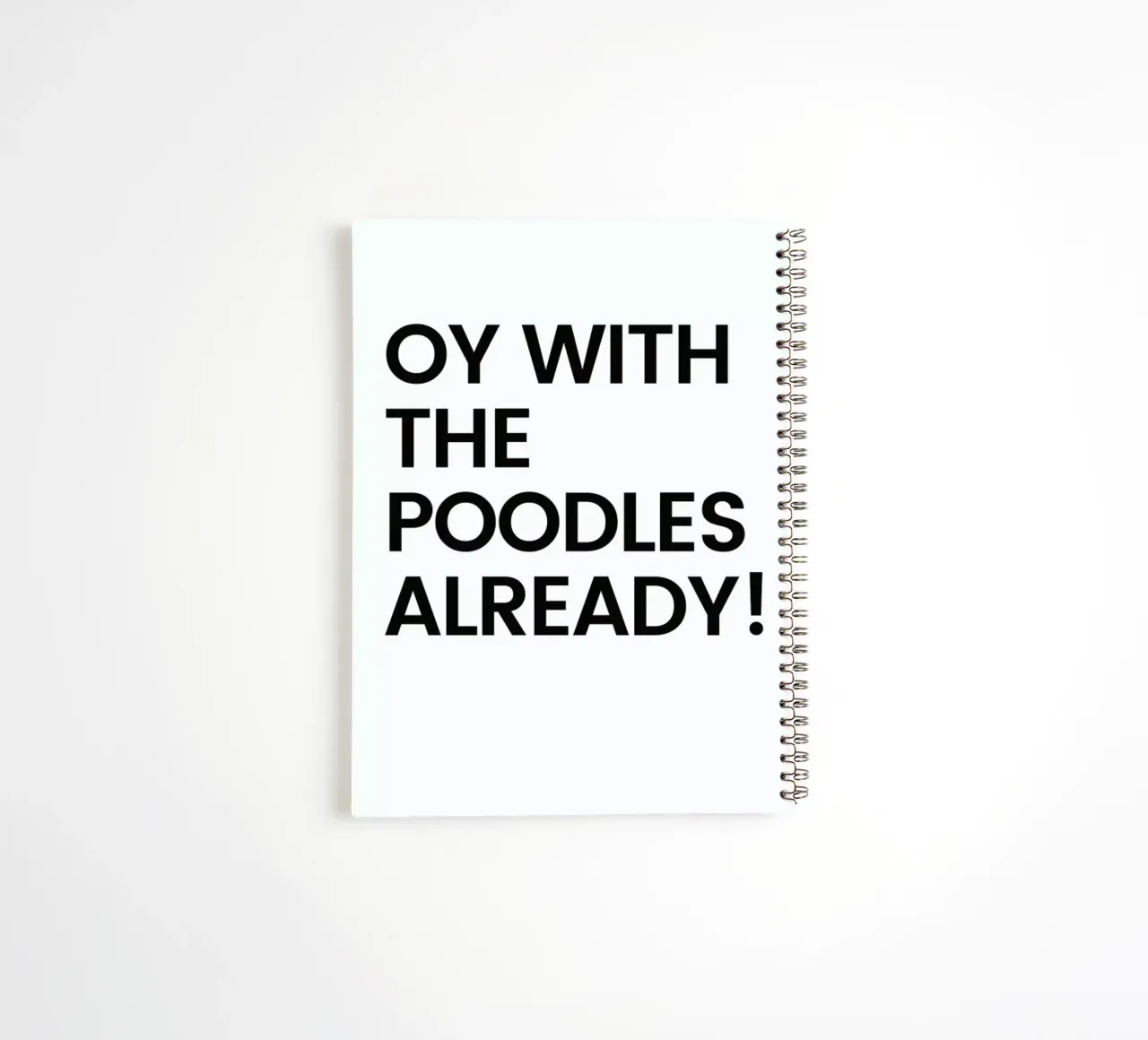 Poodles spiral notebook by Studio One