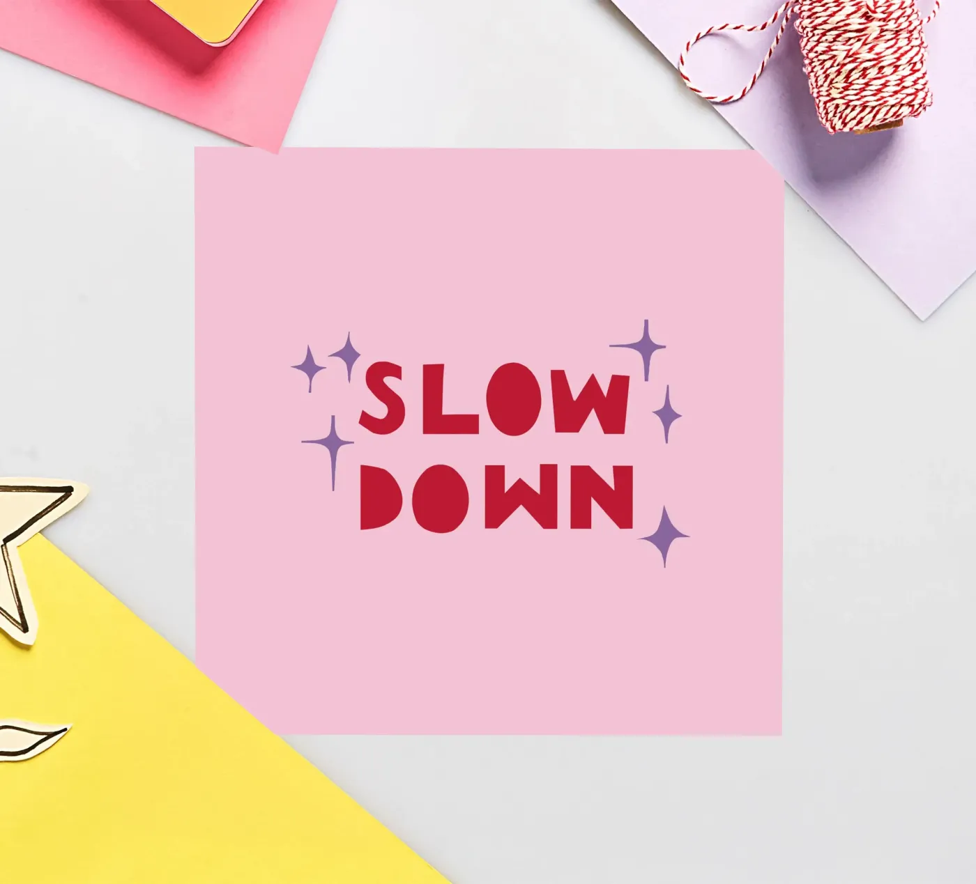 Slow Down adesivo da Iris Knabenschuh Design