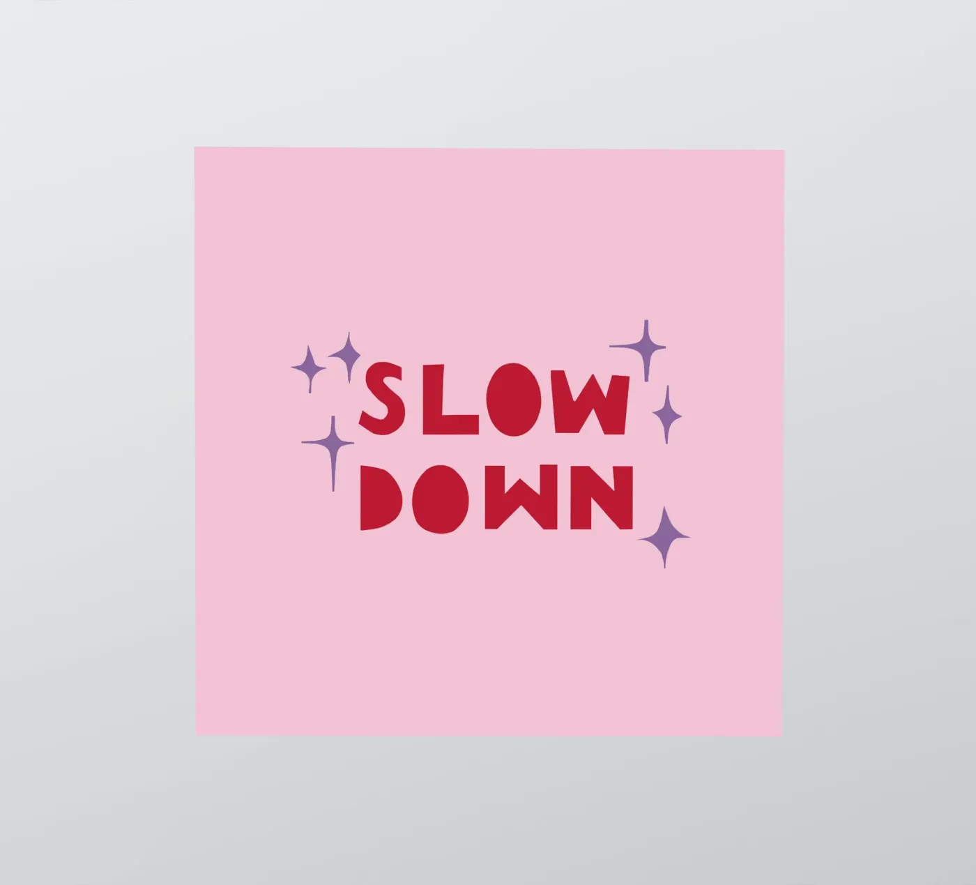 Slow Down adesivo da Iris Knabenschuh Design