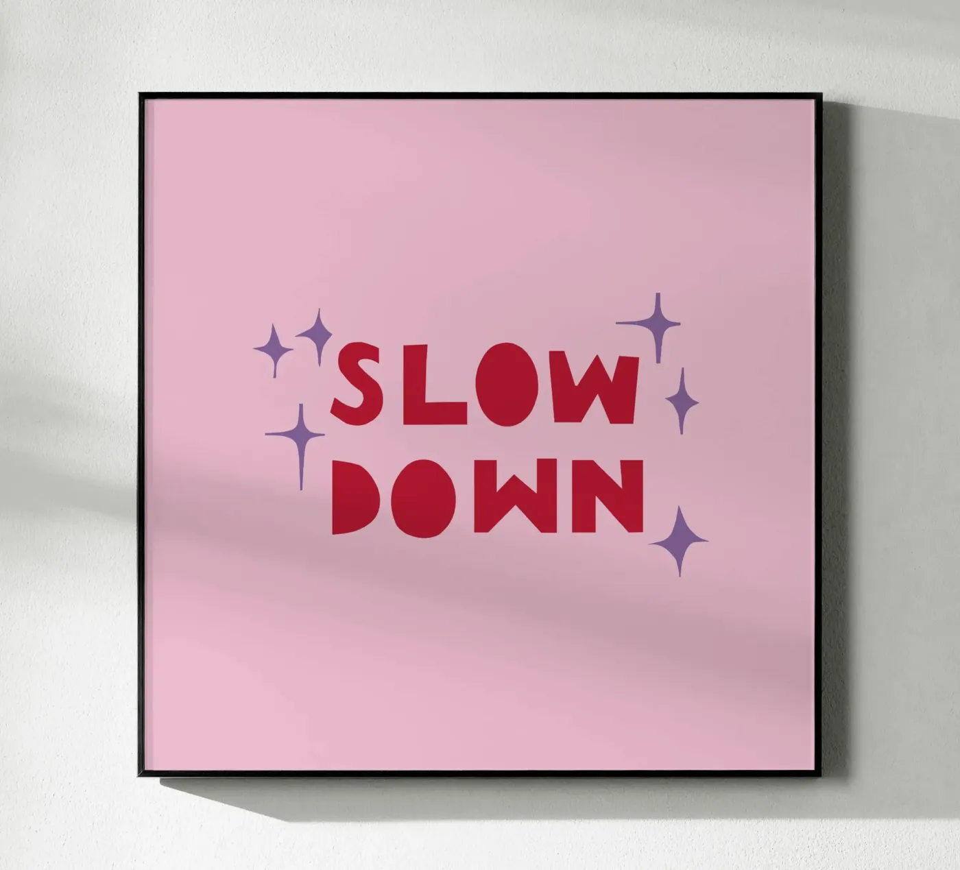 Slow Down Acryl-Glas von Iris Knabenschuh Design