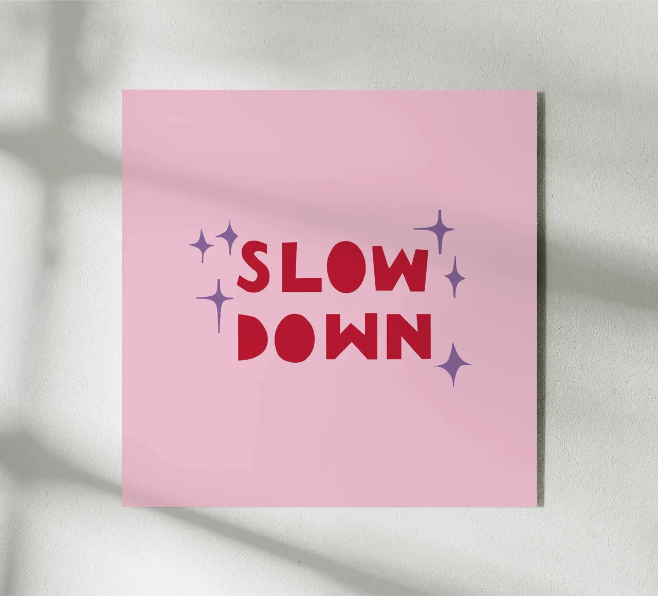 Slow Down plexiglass da Iris Knabenschuh Design