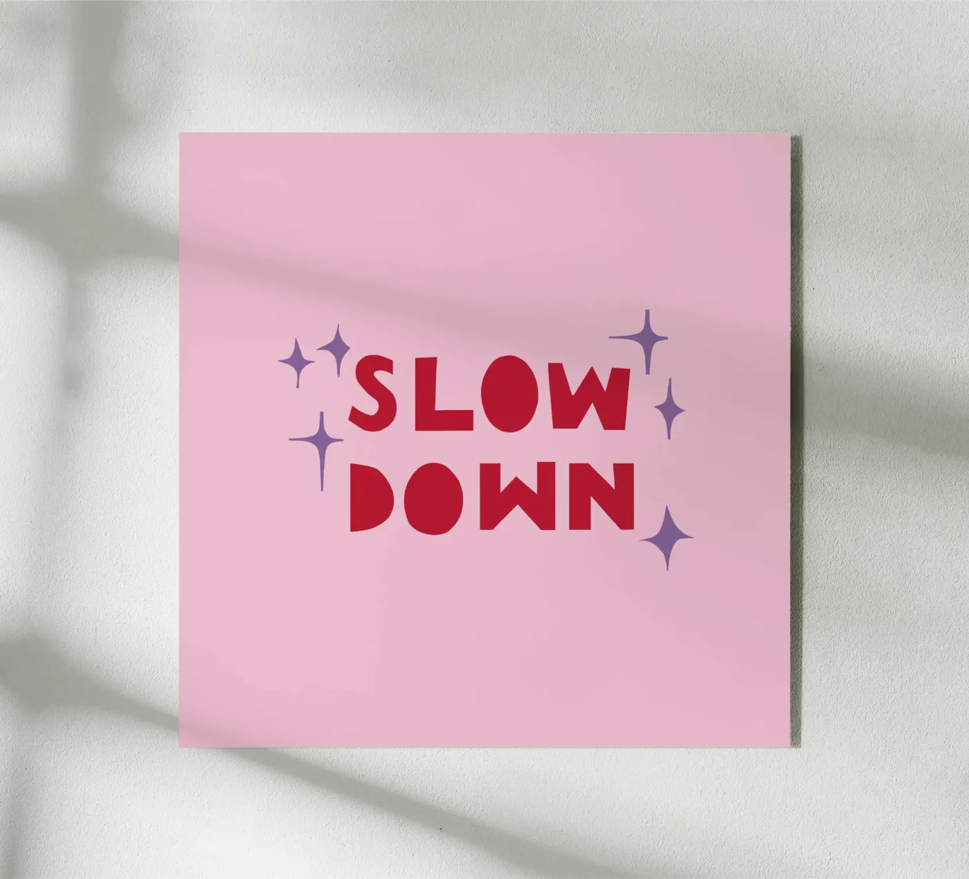 Slow Down Acryl-Glas von Iris Knabenschuh Design