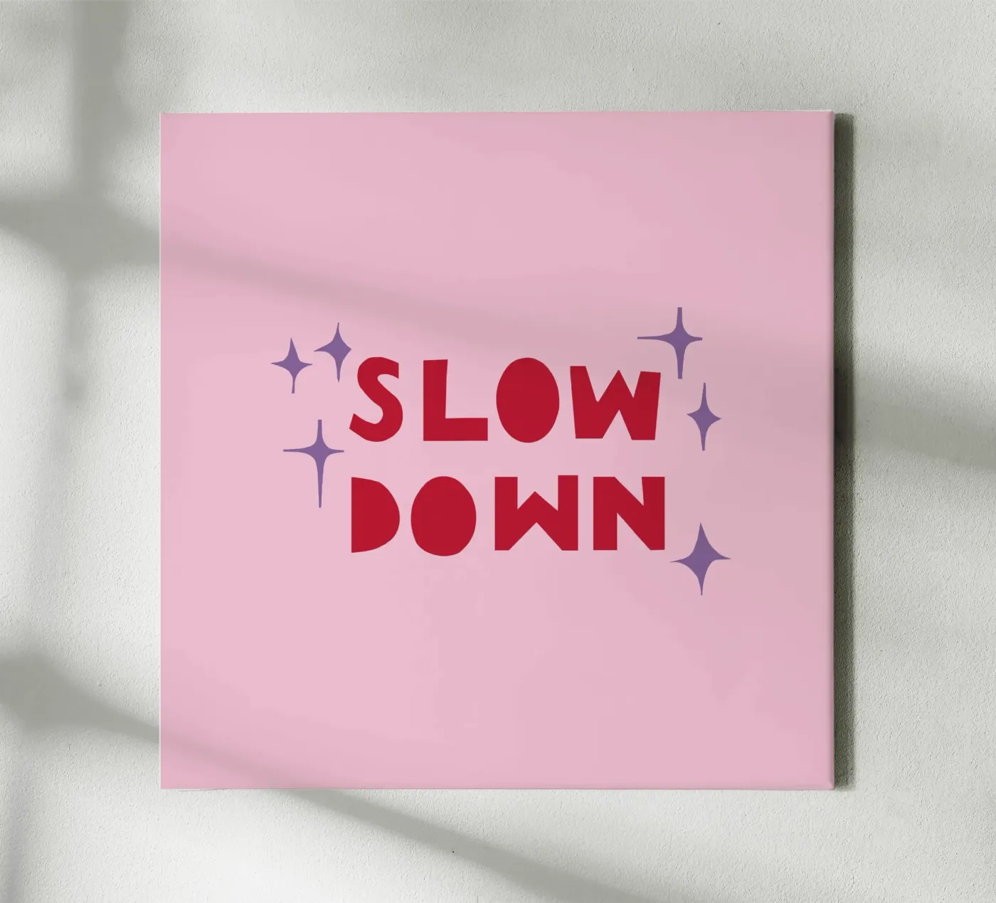 Slow Down canvas van Iris Knabenschuh Design