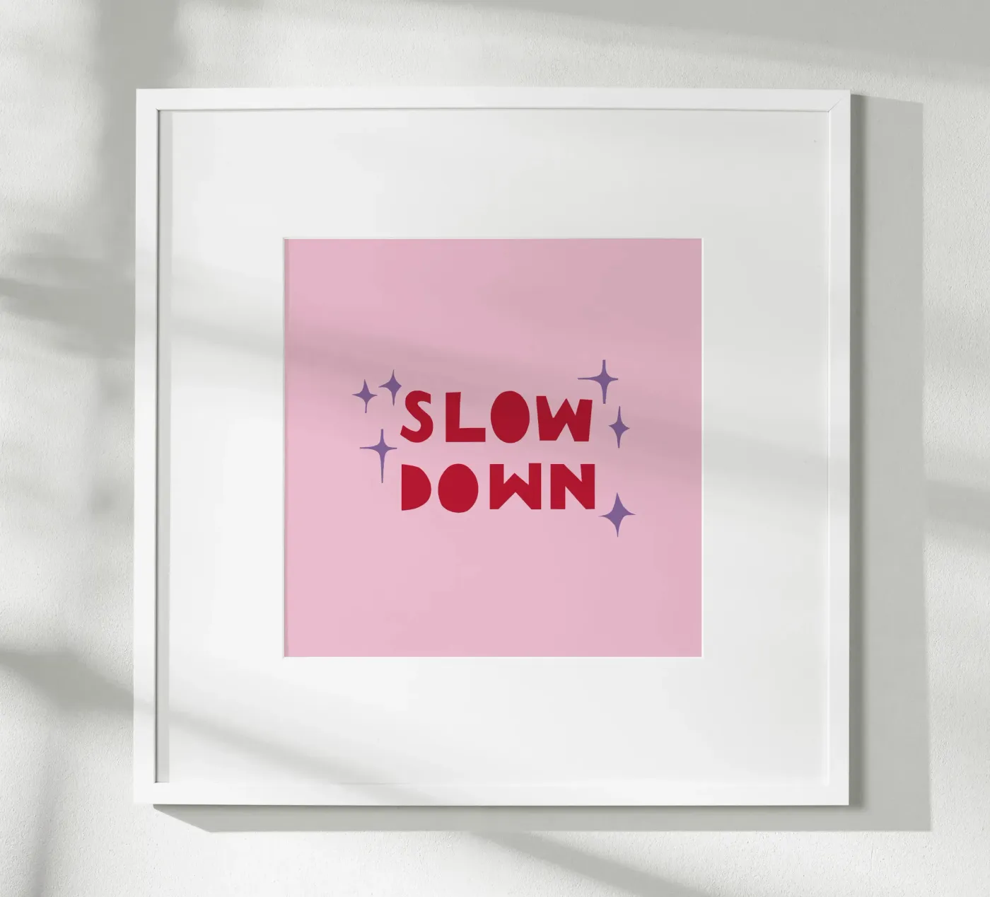 Slow Down poster by Iris Knabenschuh Design