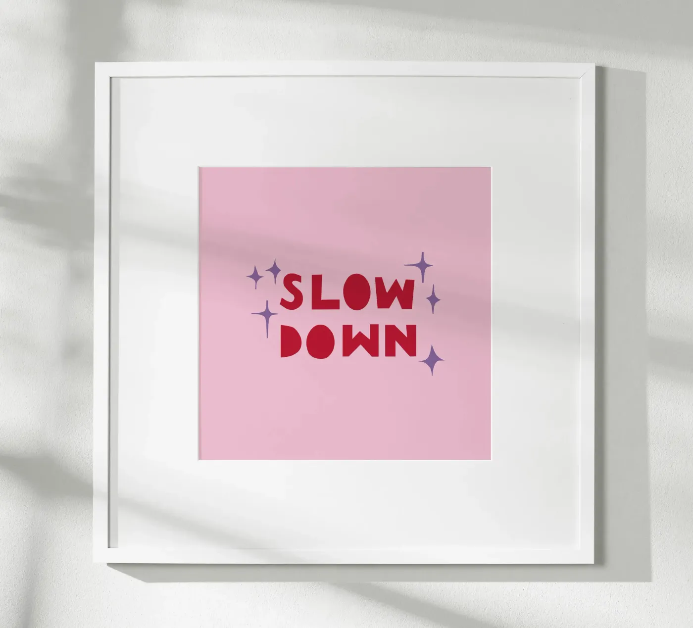 Slow Down Poster von Iris Knabenschuh Design