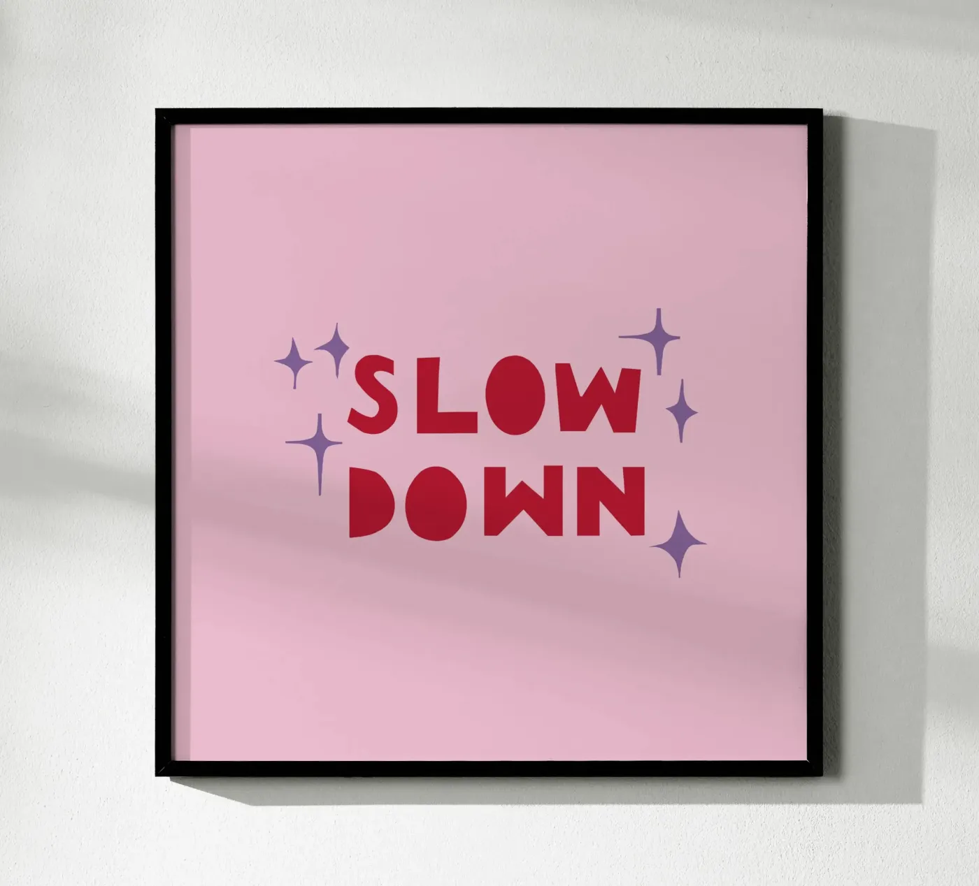 Slow Down poster by Iris Knabenschuh Design