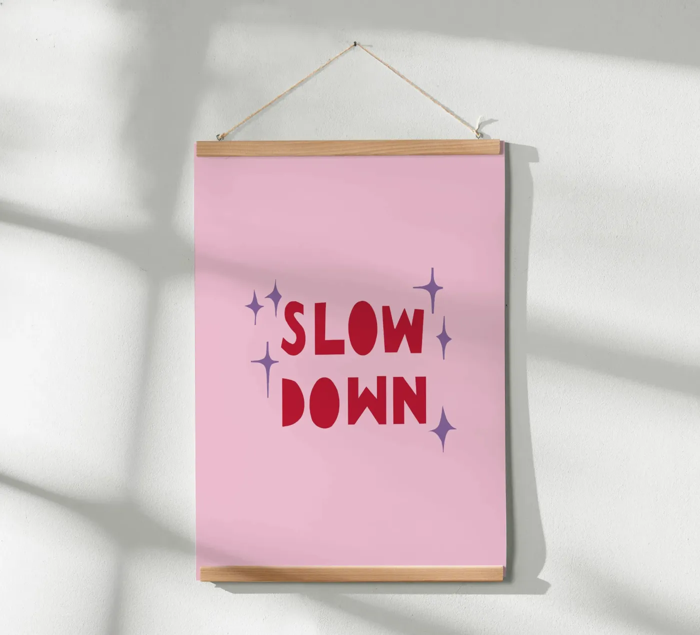 Slow Down Poster von Iris Knabenschuh Design