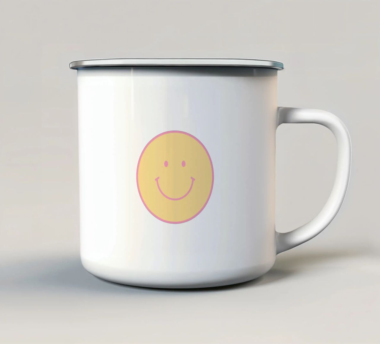 Sorriso tazza in smalto da janamossmann