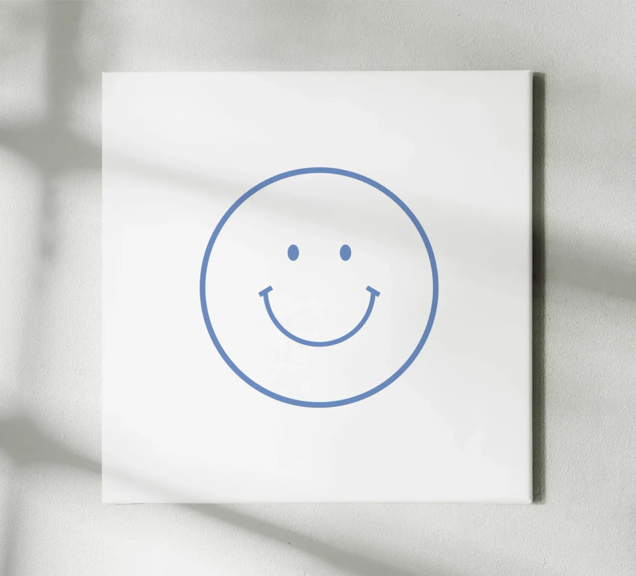 Sorriso blu tela con Cornice a cassetta da janamossmann