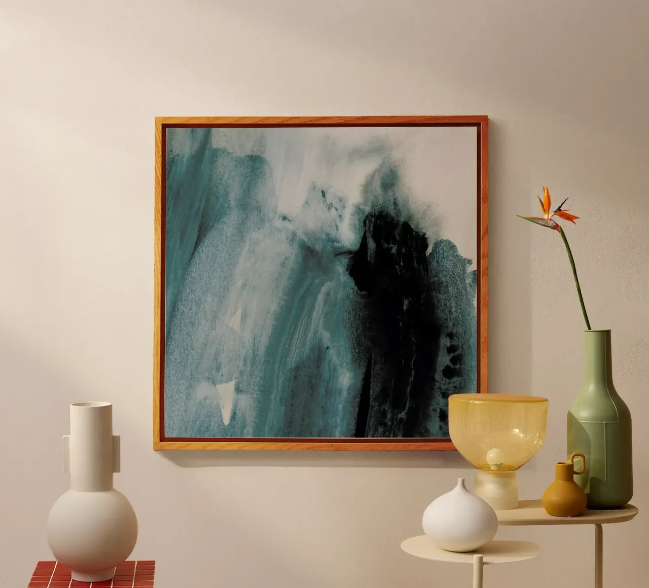 Greyish Brushstrokes plexiglass da IRIS LEHNHARDT FINE ART