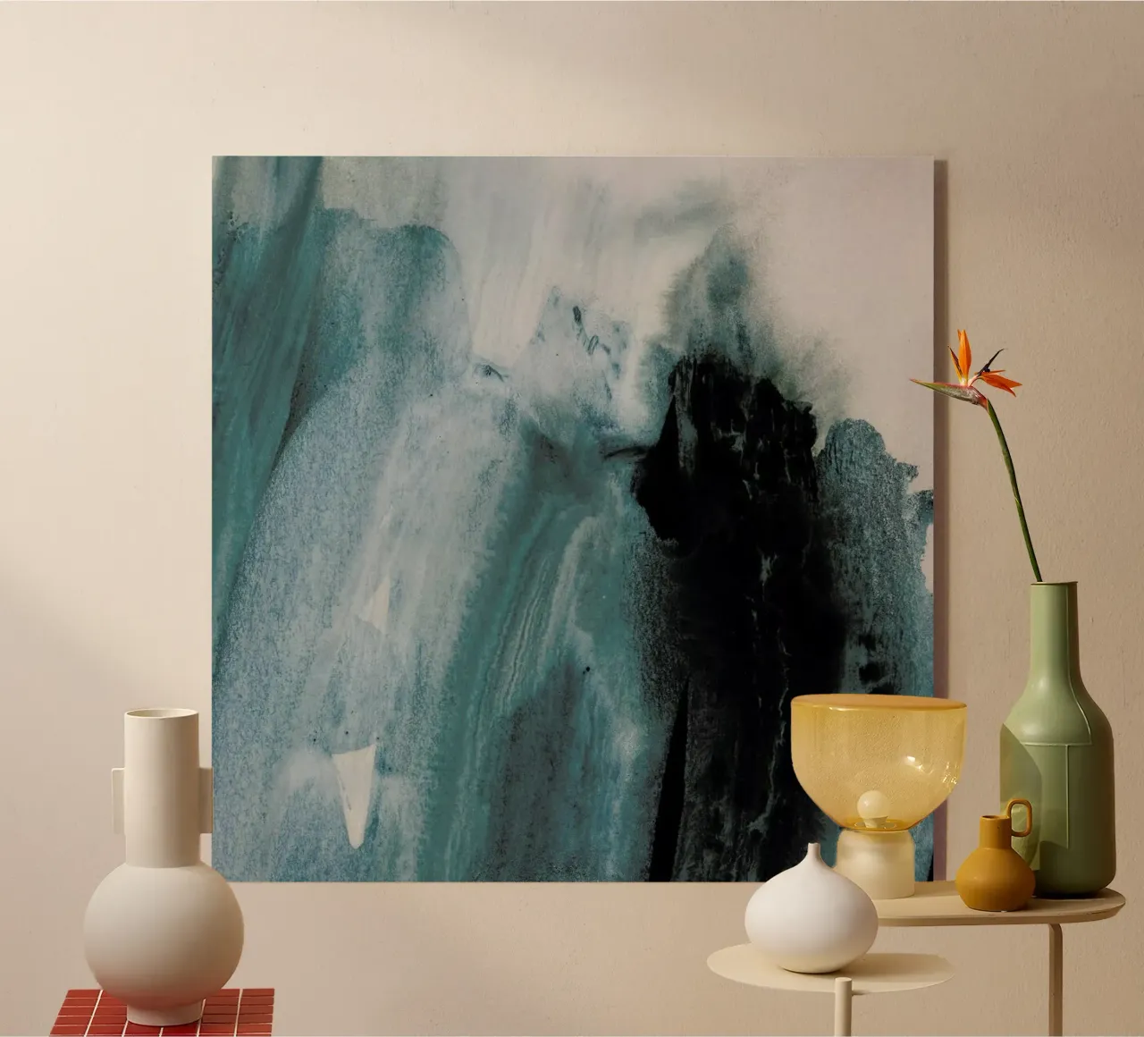 Greyish Brushstrokes plexiglass da IRIS LEHNHARDT FINE ART