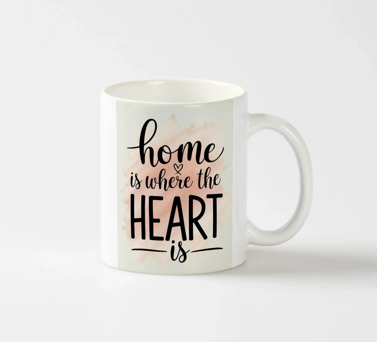 HOME is where the HEART is ceramic mug by logic