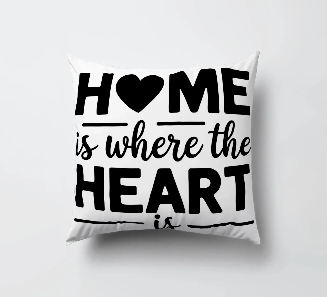 HOME ist, wo das HERZ ist Kissen von logic