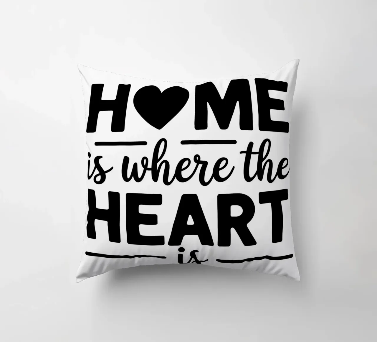 HOME ist, wo das HERZ ist Kissen von logic