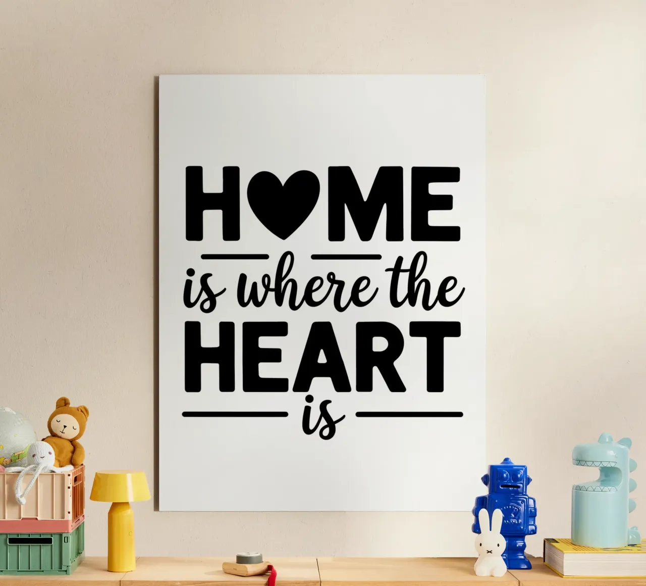 La casa è dove c'è il cuore alluminio dibond da logic