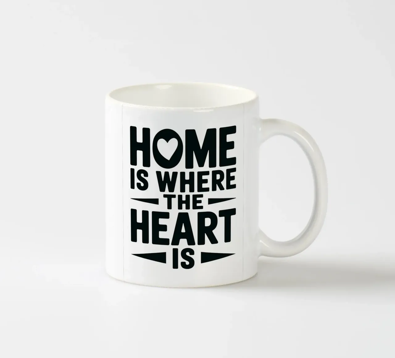 La casa è dove c'è il cuore tazza in ceramica da logic