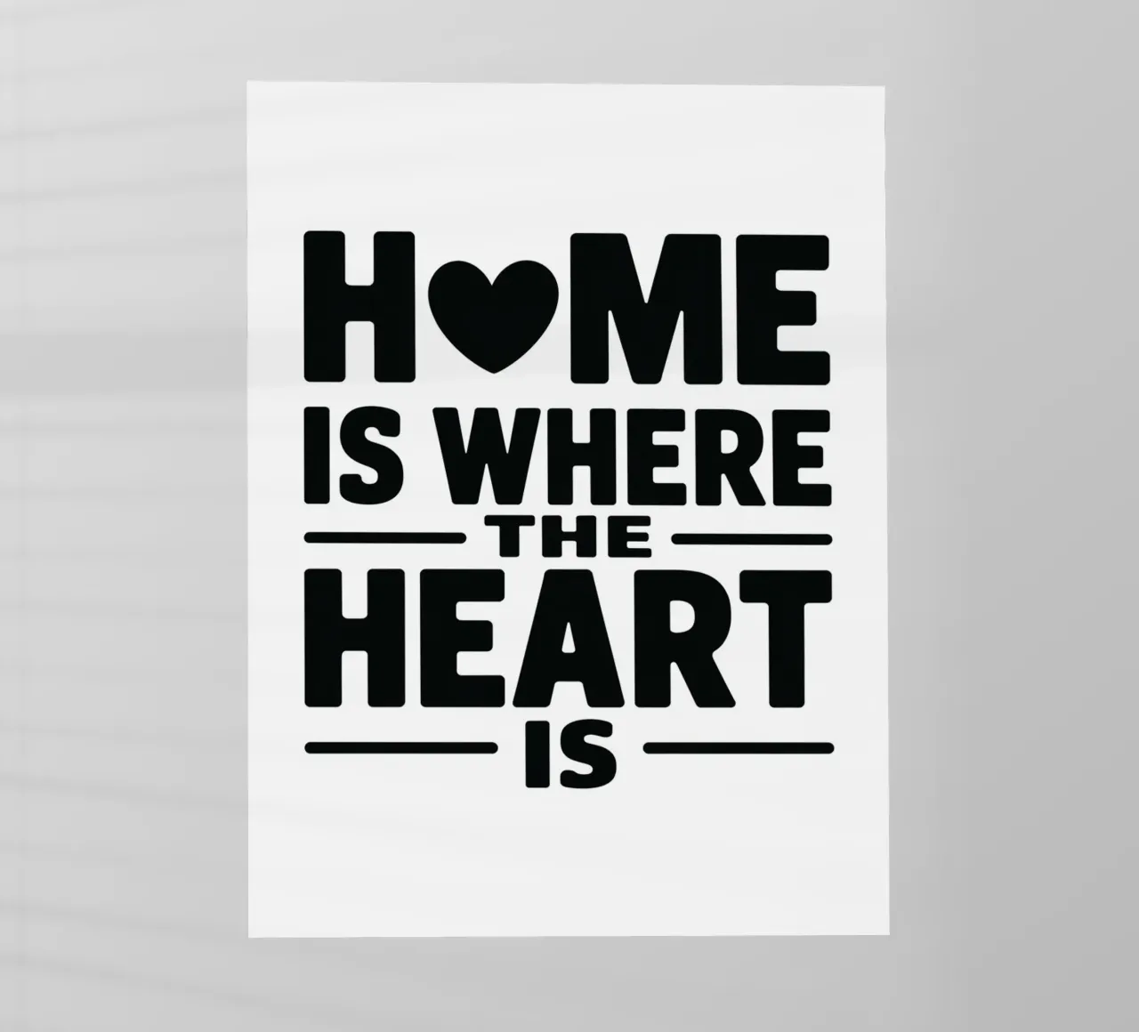 La casa è dove c'è il cuore pellicola backlit da logic