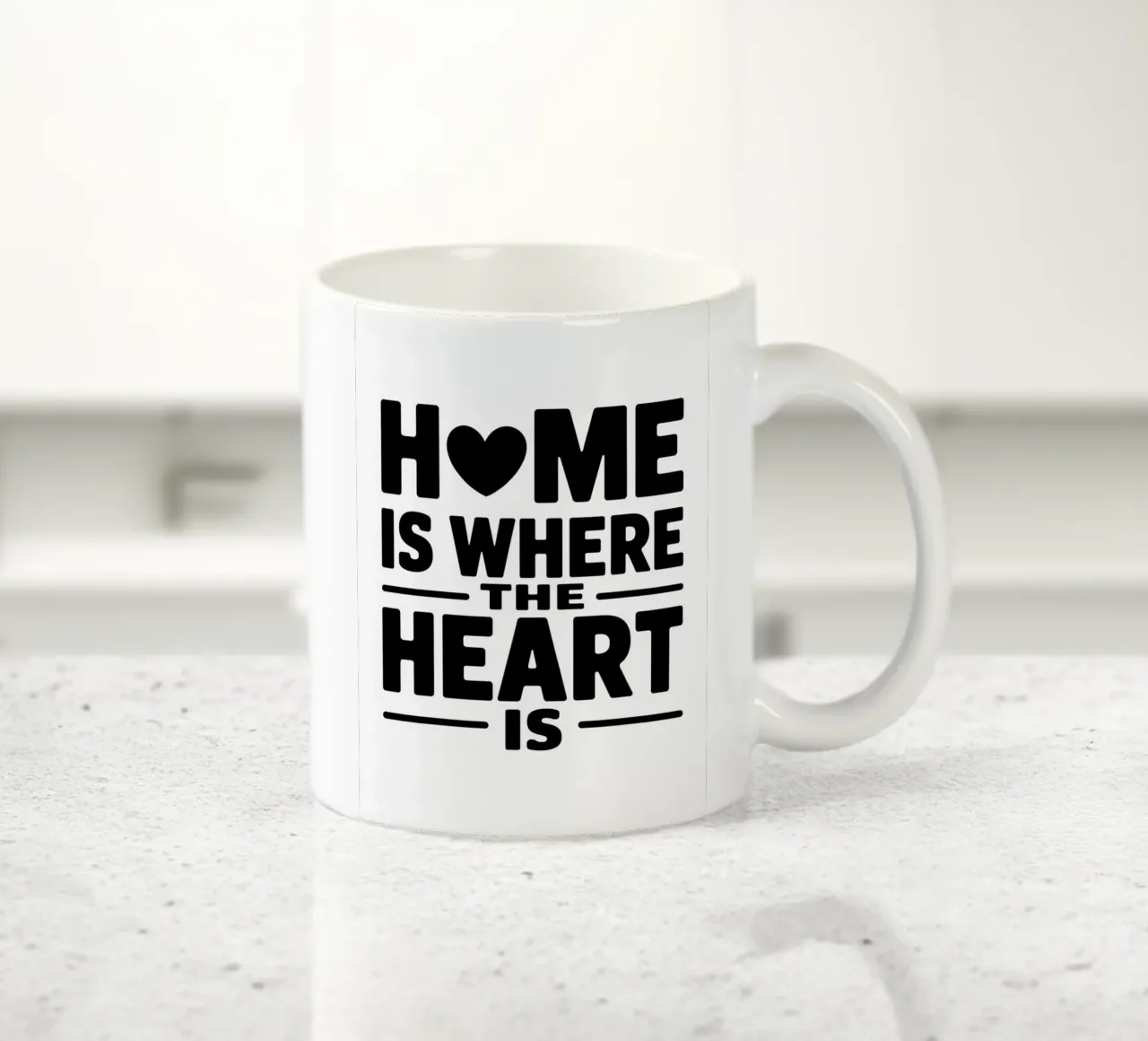 La casa è dove c'è il cuore tazza in ceramica da logic