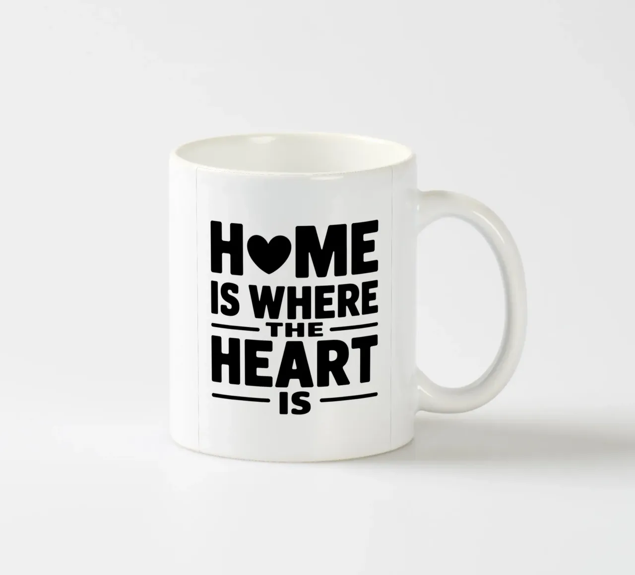 La casa è dove c'è il cuore tazza in ceramica da logic
