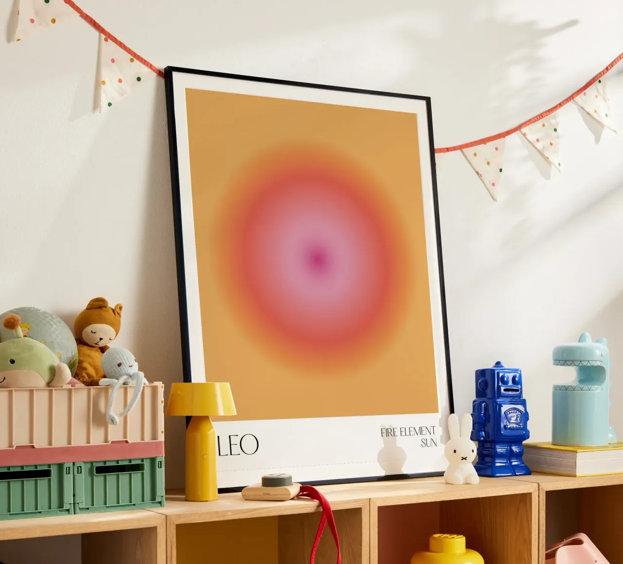 Leone, Aura, Sole zodiacale poster da Peaches Art Prints