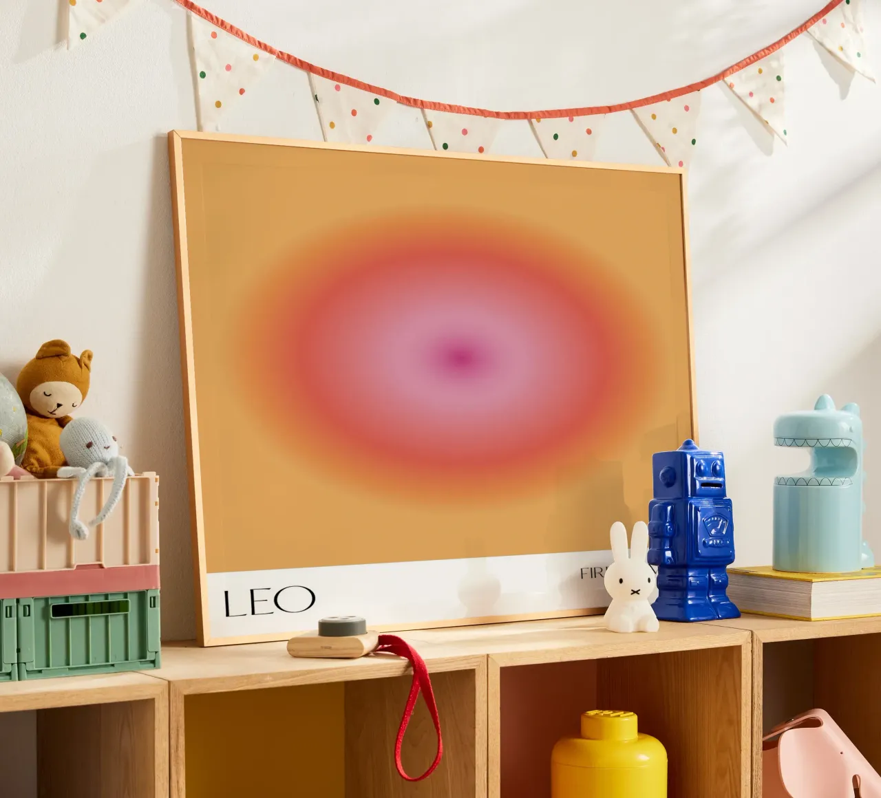Leone, Aura, Sole zodiacale poster da Peaches Art Prints