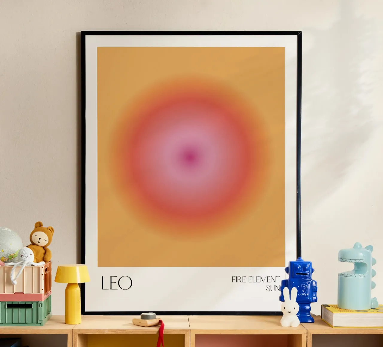 Leone, Aura, Sole zodiacale poster da Peaches Art Prints