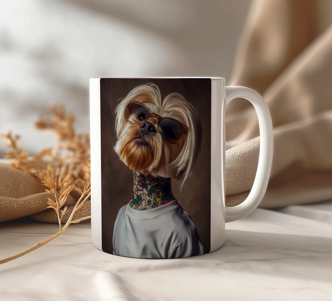 Nova ceramic mug by Affiches Chien Originales – Dogland