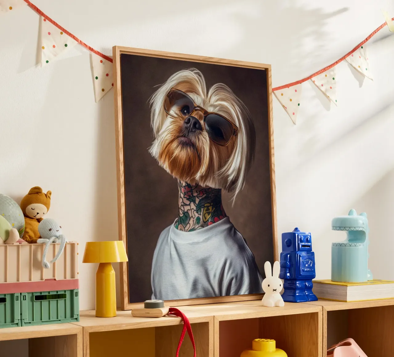 Nova acryl van Affiches Chien Originales – Dogland