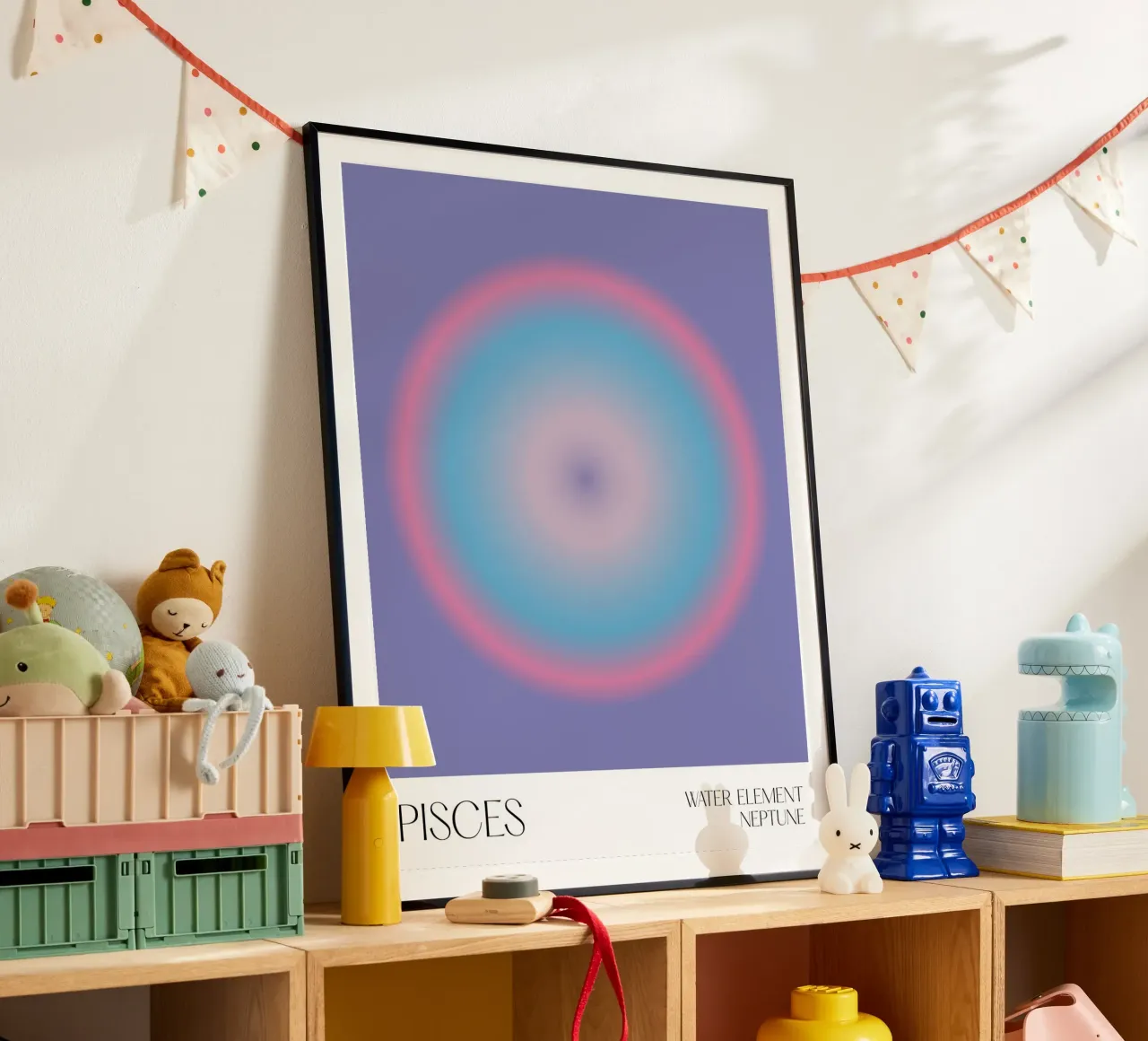 Pesci, Aura, Zodiaco poster da Peaches Art Prints